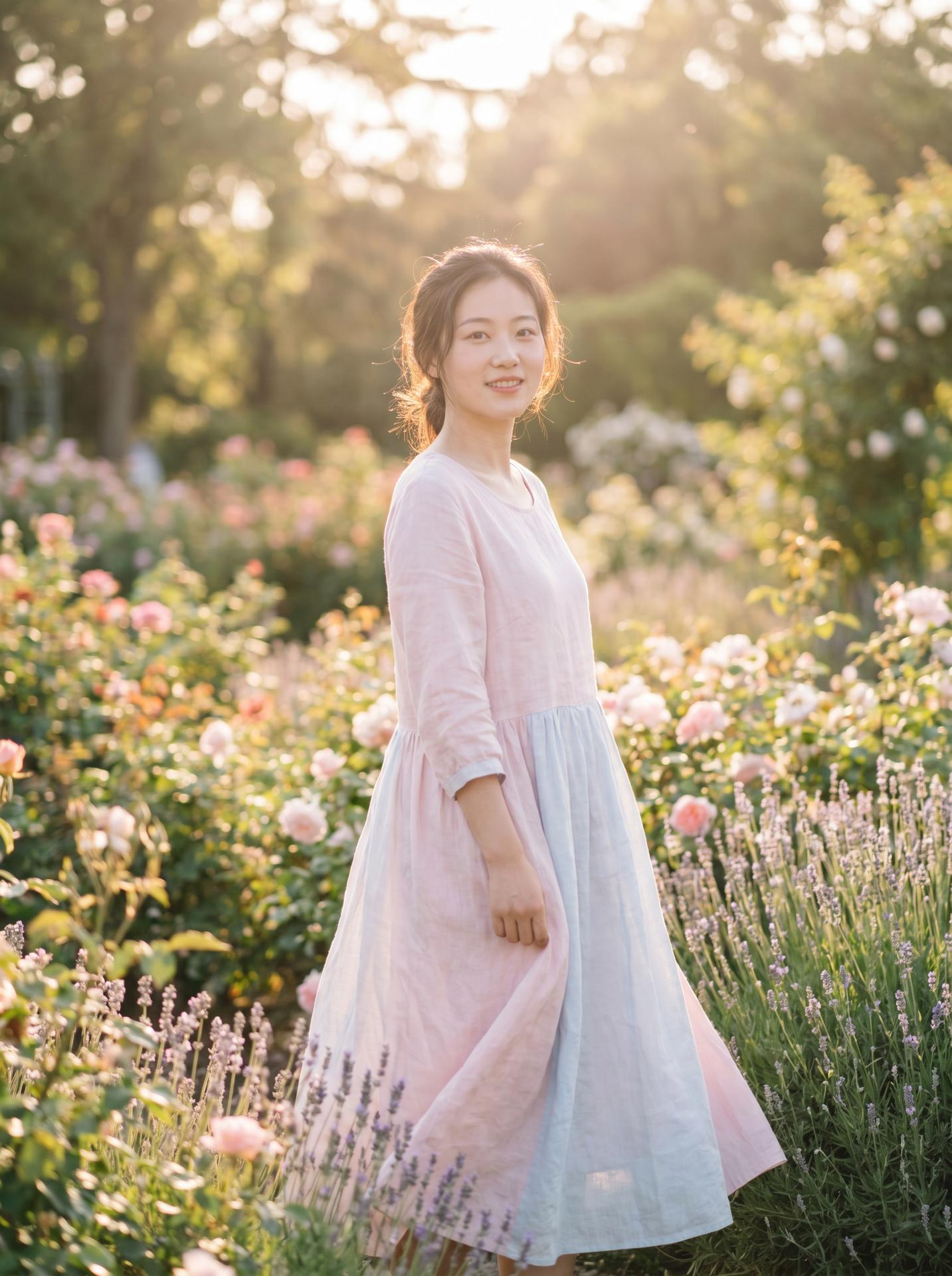 酒店摄像头美图：清新自然美少女写真